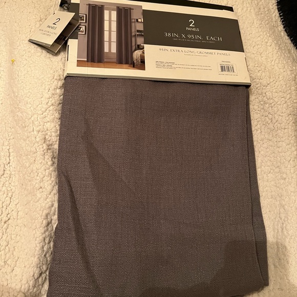Pandra 2 Panels Window Curtains for Living Room Grommet 38X95 New